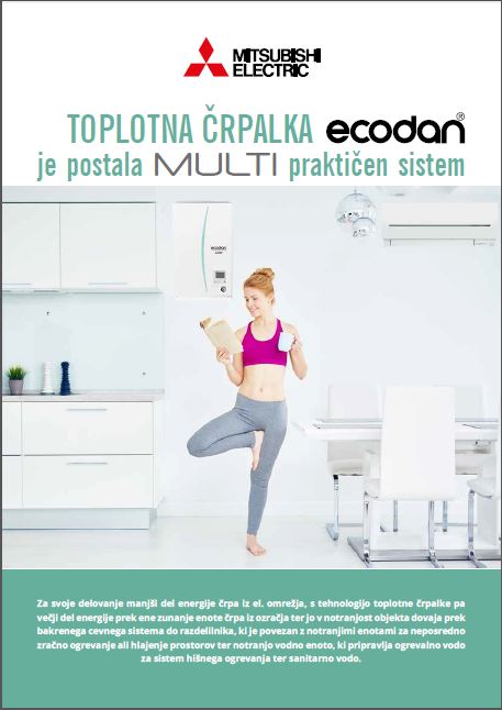 Cenik katalog toplotne črpalke Mitsubishi Electric Ecodan Multi 2017