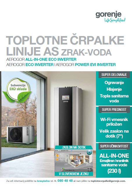 Katalog Gorenje TC Aerogor AS SLO 2018